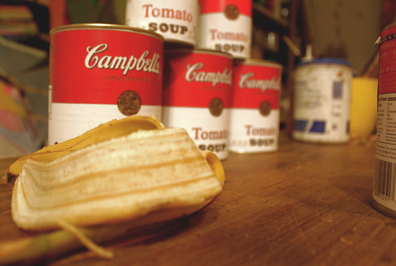 Cartel Prohibido mencionar a Warhol